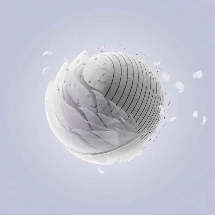 3D visual symbolising generative AI and creativity
