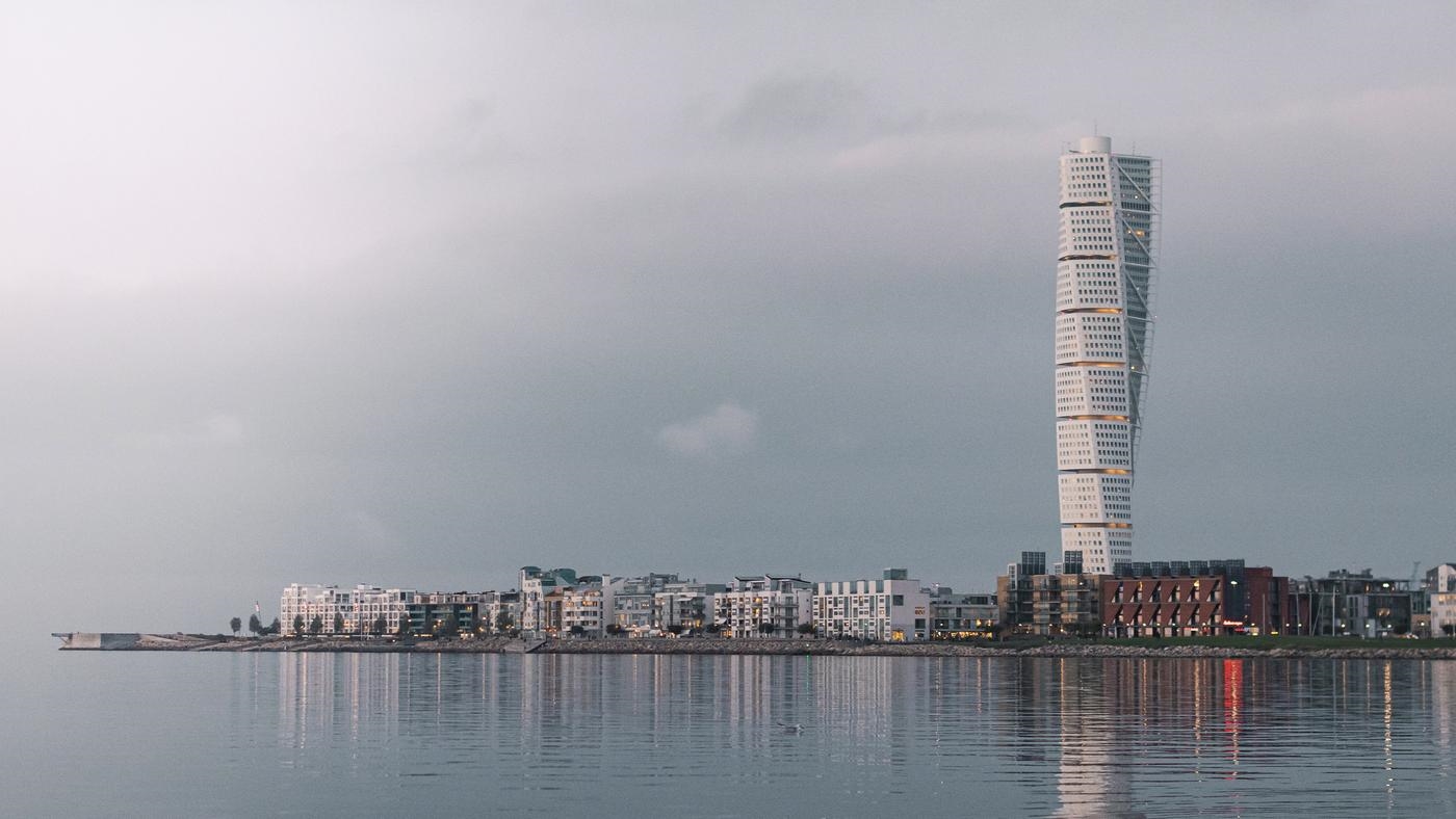 Turning Torso - a neo-futurist residential skyscraper in Sweden and the tallest building in Scandinavia