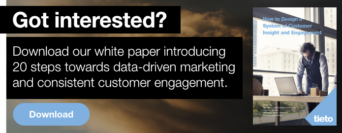 Download our white paper introducing 20 steps towards data-driven marketing and consistent customer engagement